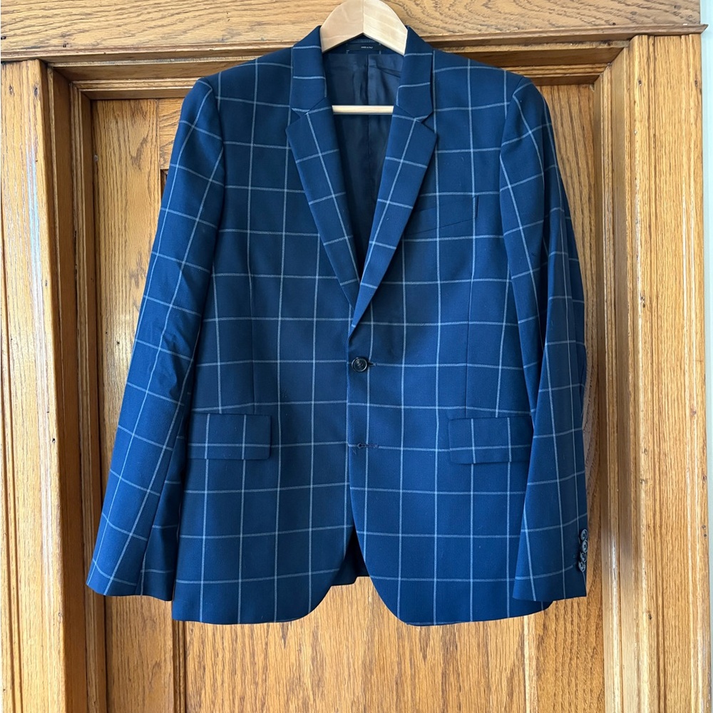 Paul Smith Loro Piana Italy Slim Fit Mens Wool Navy Suit 48R 38R 33x32 $1895